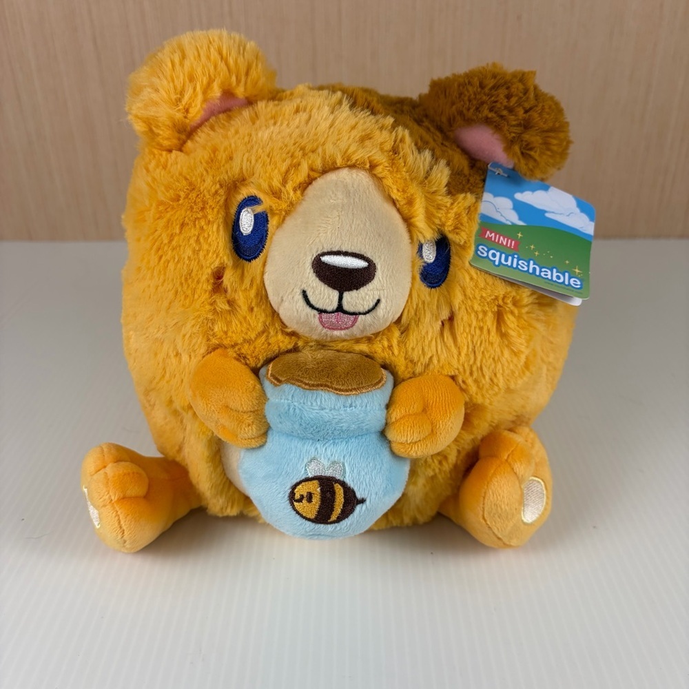 Squishable Mini Honey Bear Plush NWT | Bee Honey Jar | Cute Gift